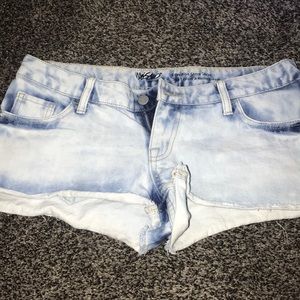 Blue Washed out short shorts
